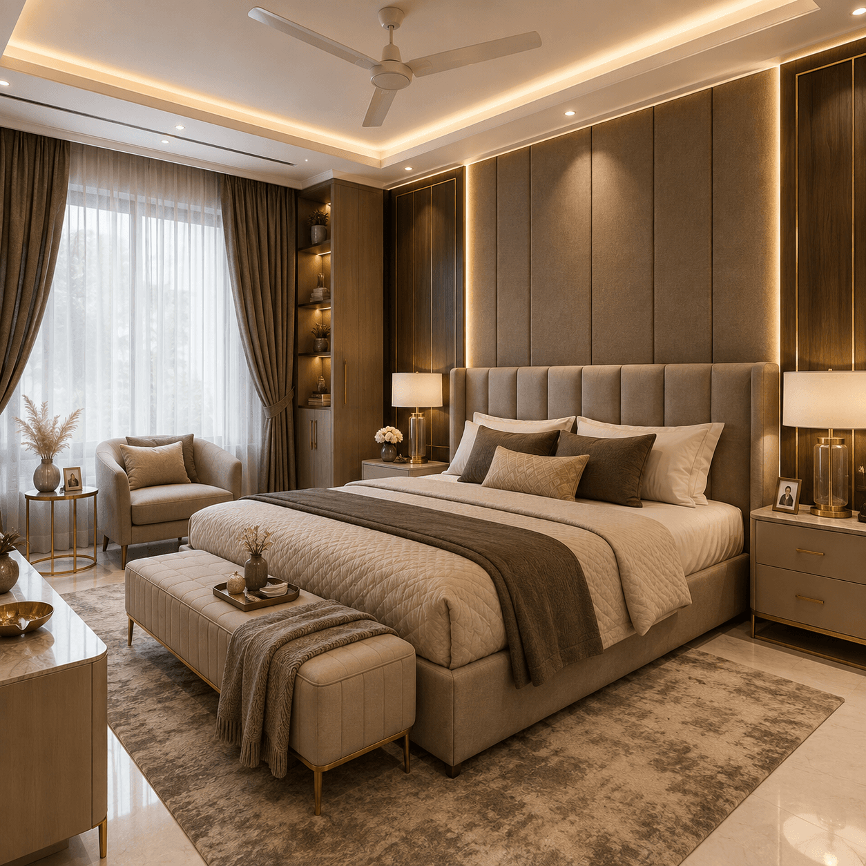 Luxury Bedroom Setup